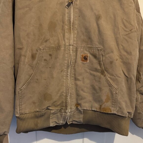 Carhartt Vintage Men's Brown Hooded Jacket XL Tall - Picture 3 of 4